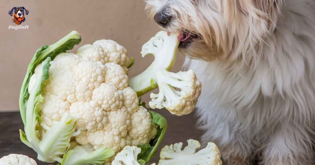 What parts of cauliflower can dogs eat?